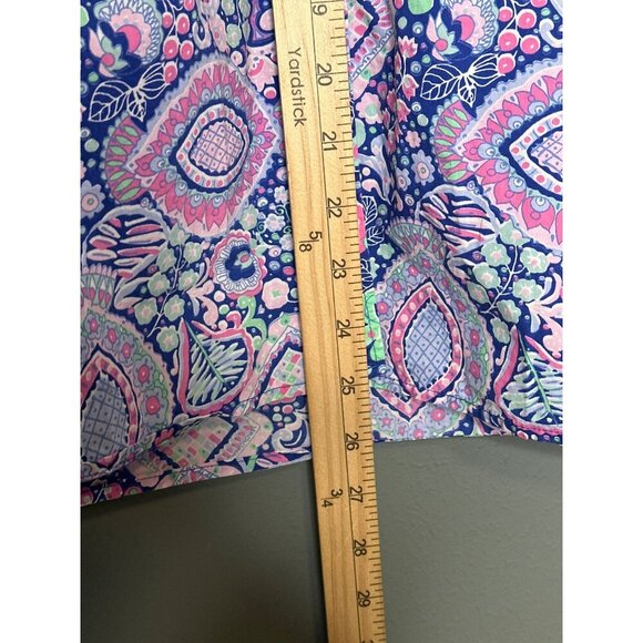 Talbot's Large Petite 100% Cotton Long Sleeve Button Up Paisley Blouse - Picture 5 of 11